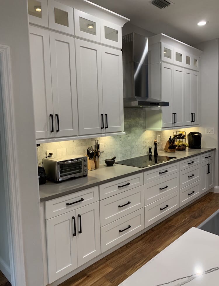 Da cozinha de carvalho ao shaker branco e cinza — Reforma de cozinhas in Orlando, FL (2)