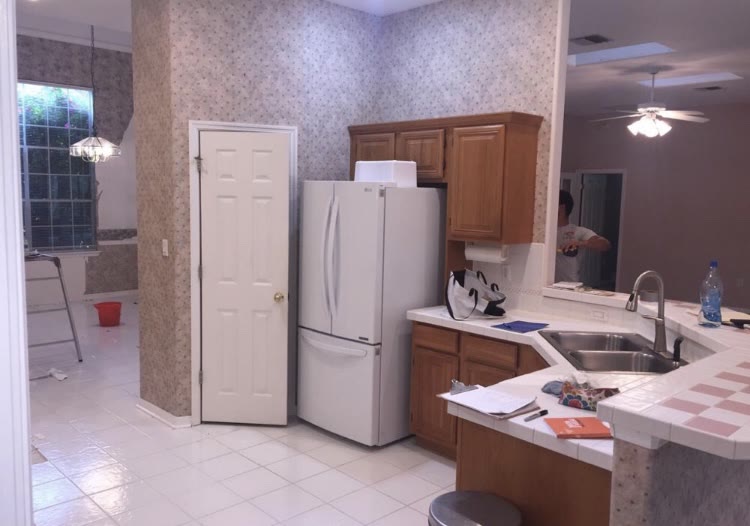 Da cozinha de carvalho ao shaker branco e cinza — Antes, Orlando, FL (3)